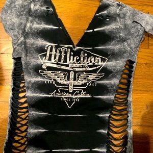 Black and white affliction motor company